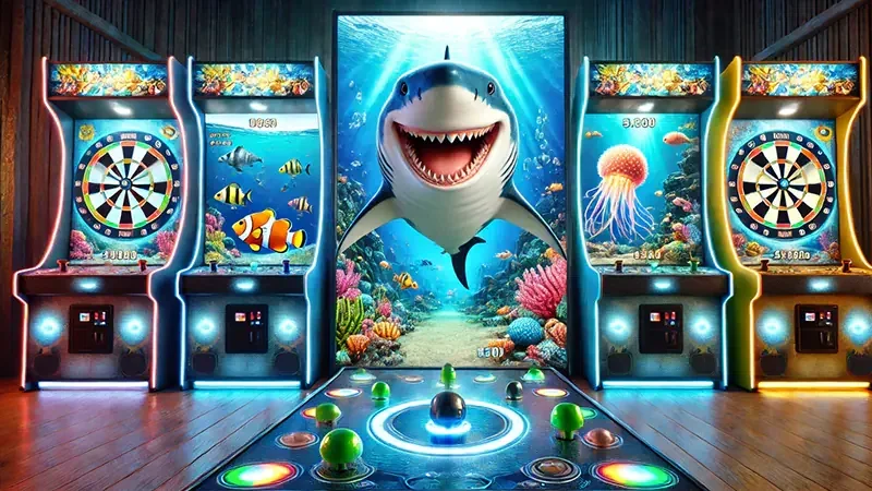 Tampilan arcade bawah laut JKTPLUS untuk melanjutkan eksplorasi permainan tembak ikan